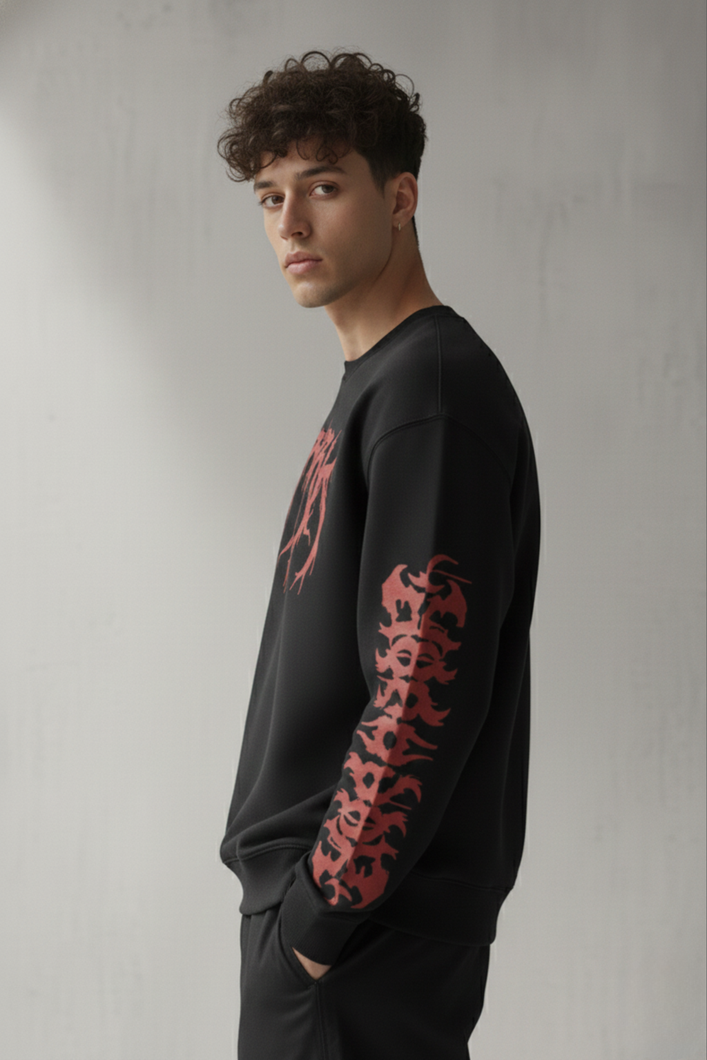 Berserk Premium Cotton Fleece Sweatshirt - Black