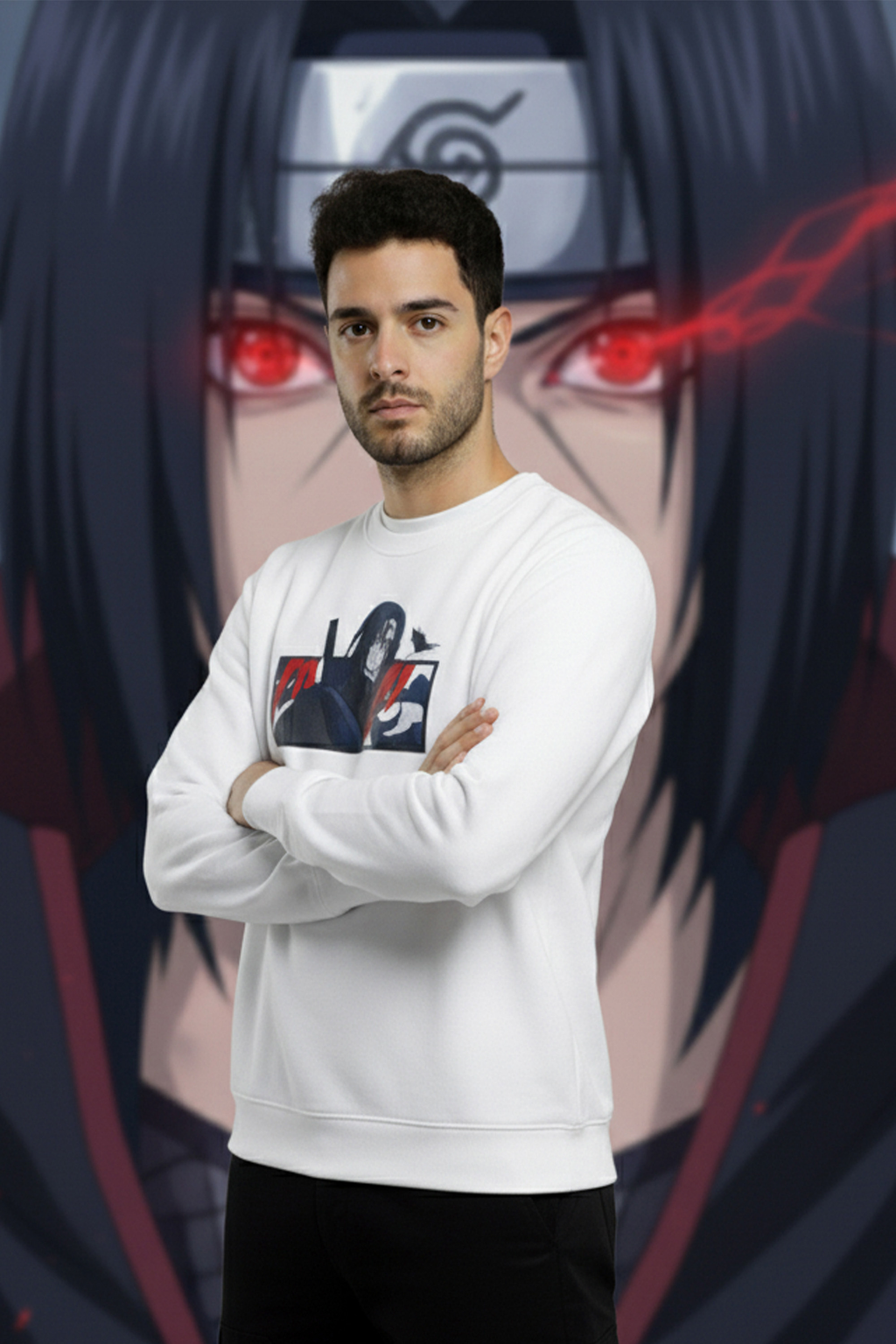 Itachi Regular Sweatshirt-White