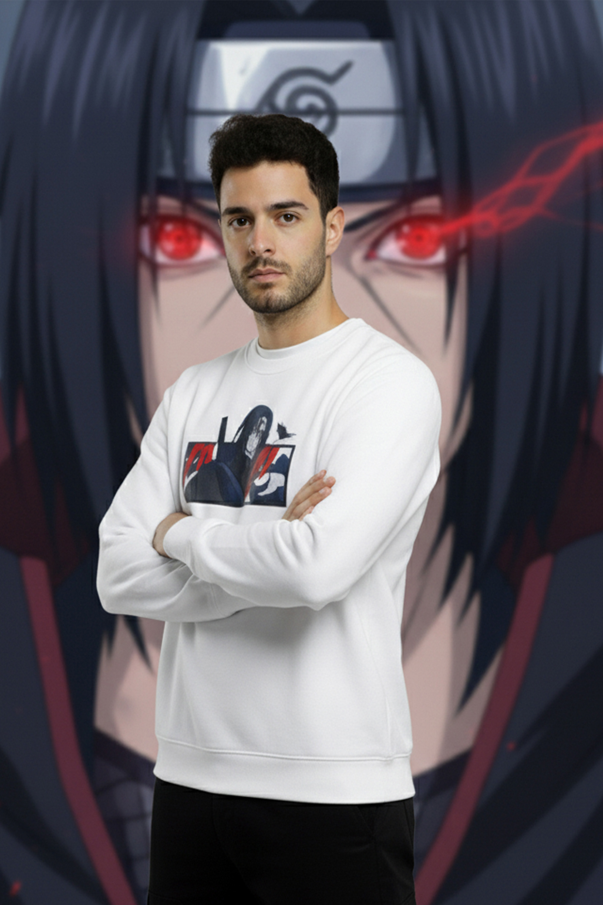 Itachi Regular Sweatshirt-White