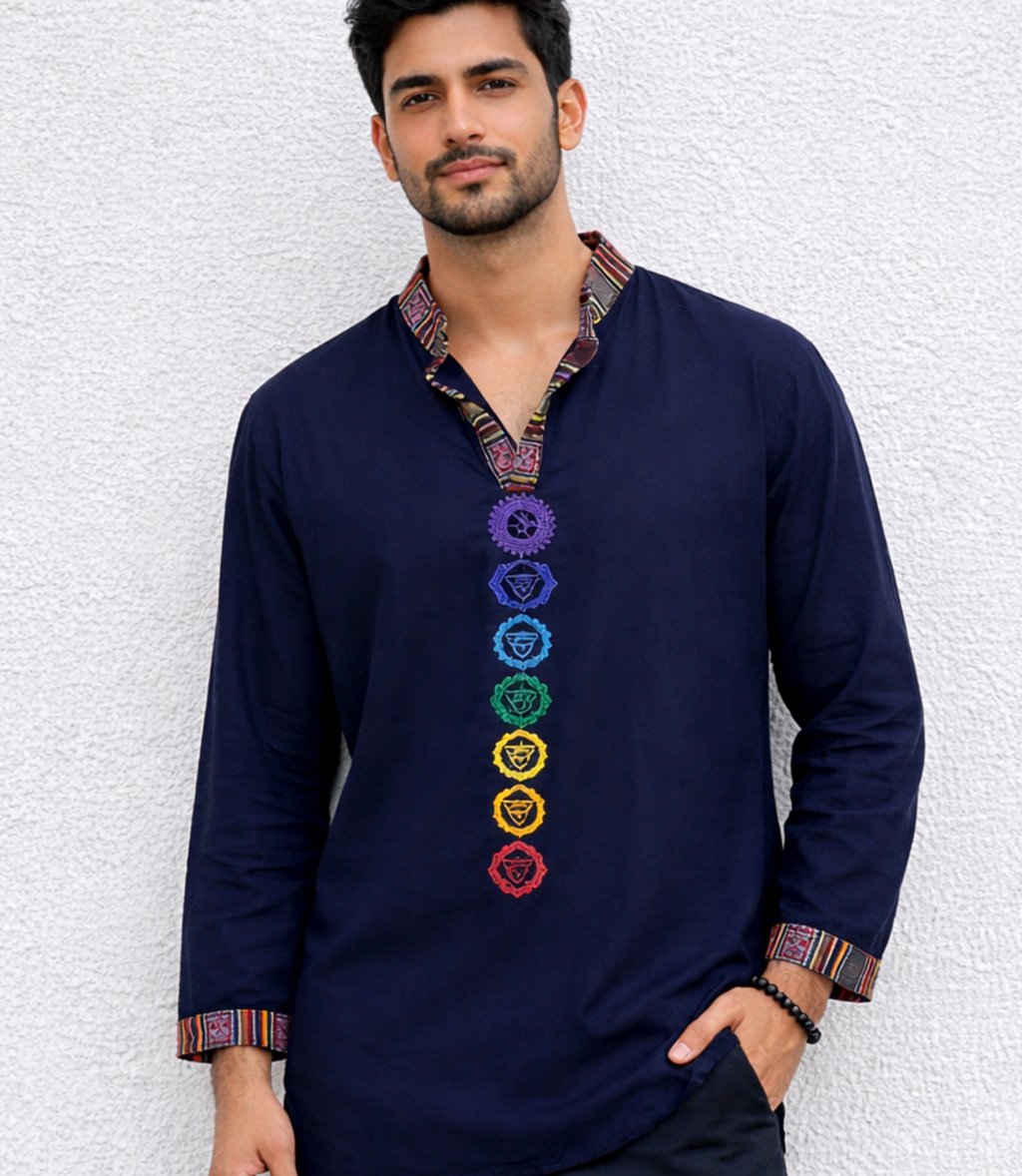 7 Chakara Kurta - BLUE