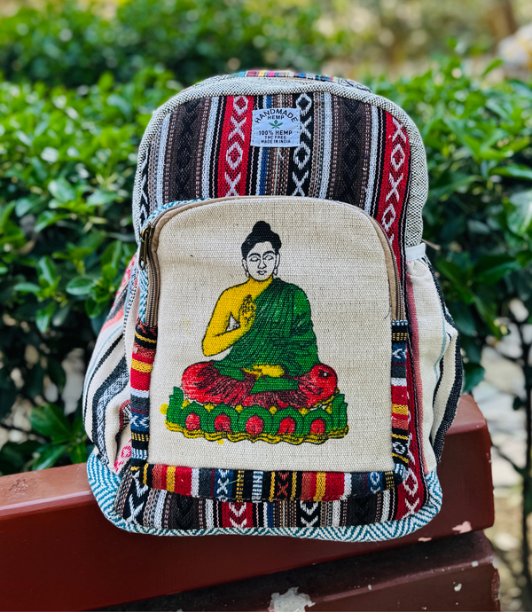 Buddha Hemp Bagpack - Coloured