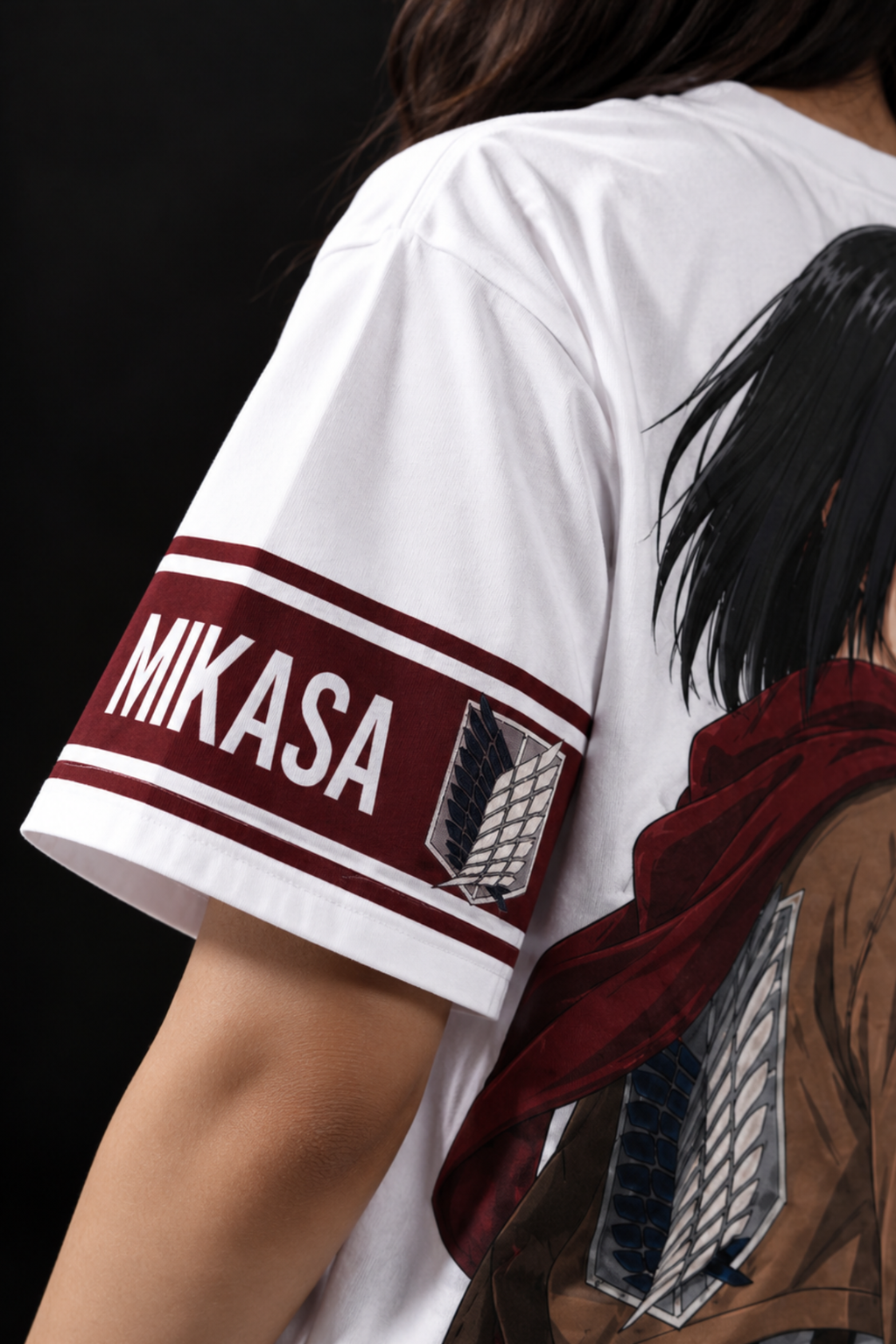 Mikasa Scarlet Oversized Tee – White