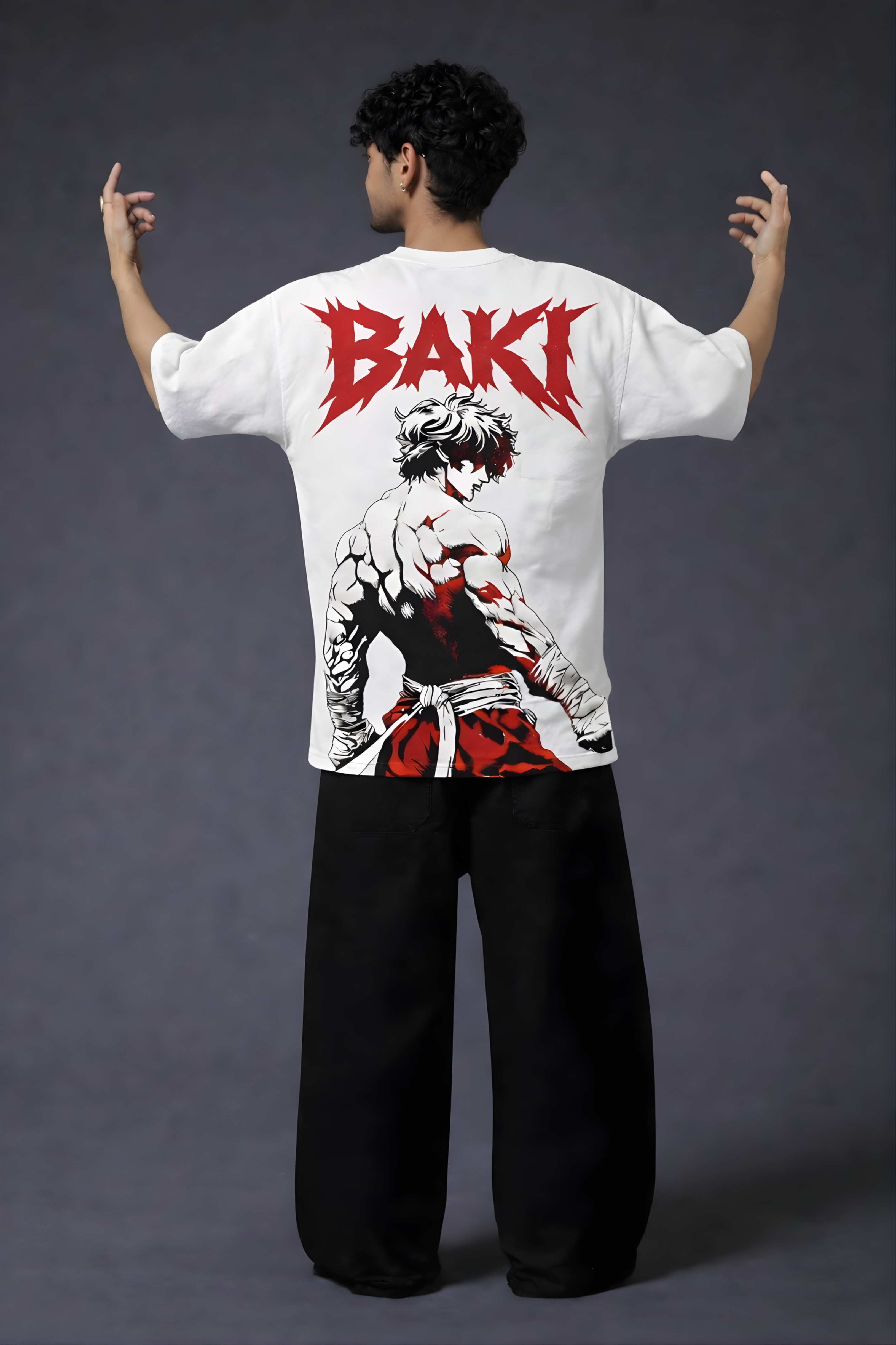 BAKI Oversized Tee - White
