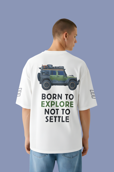 Explorer Oversized T-Shirt-White