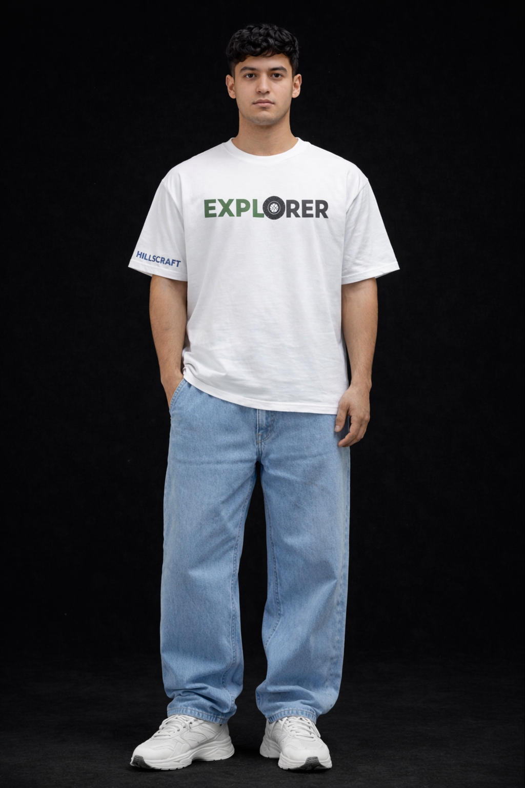 Explorer Oversized T-Shirt-White