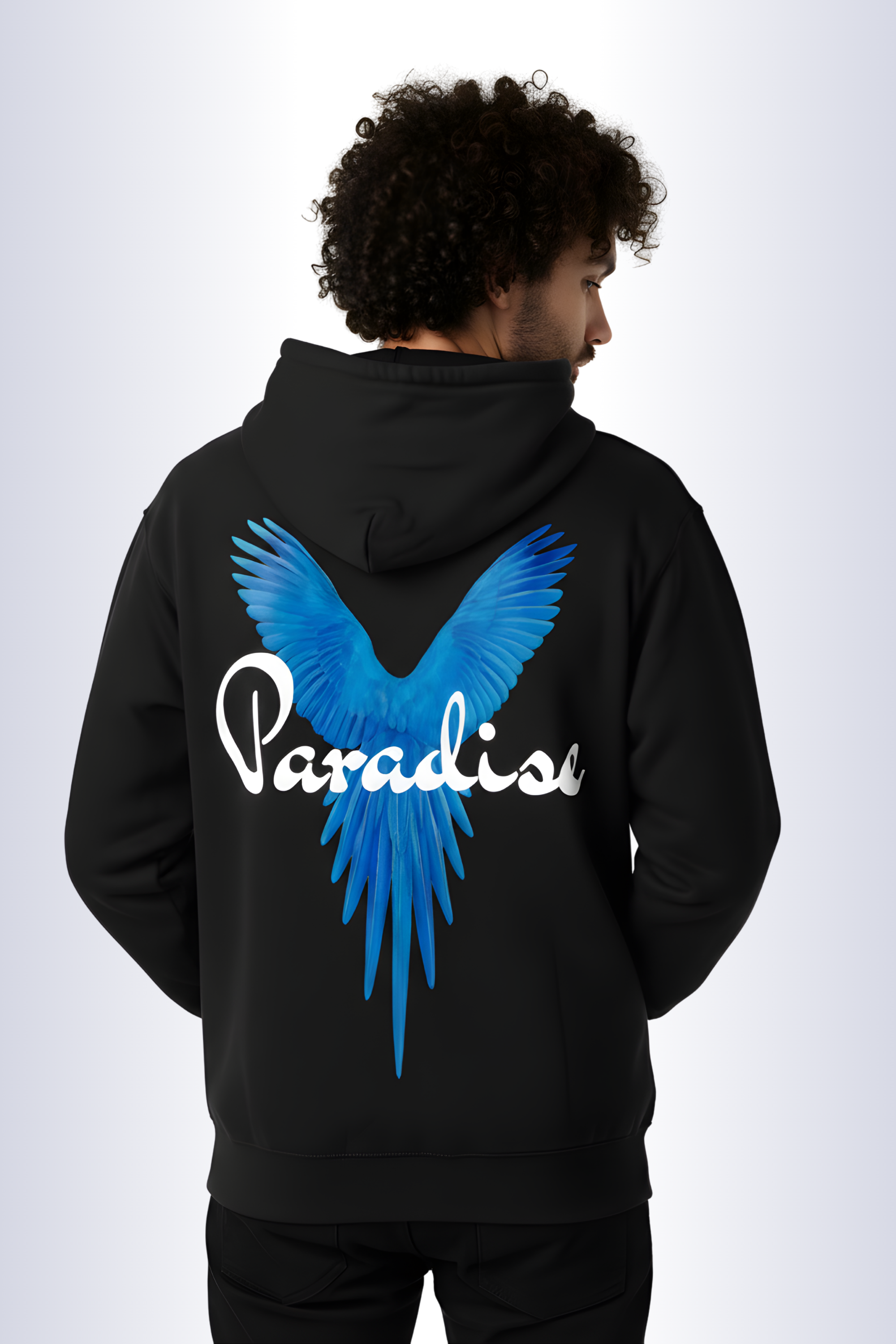 Paradise Premium Oversized Hoodie - Black