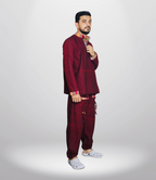 Summer Cotton Kurta - Pajama - Maroon