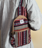 Hemp Chest Bag - Red