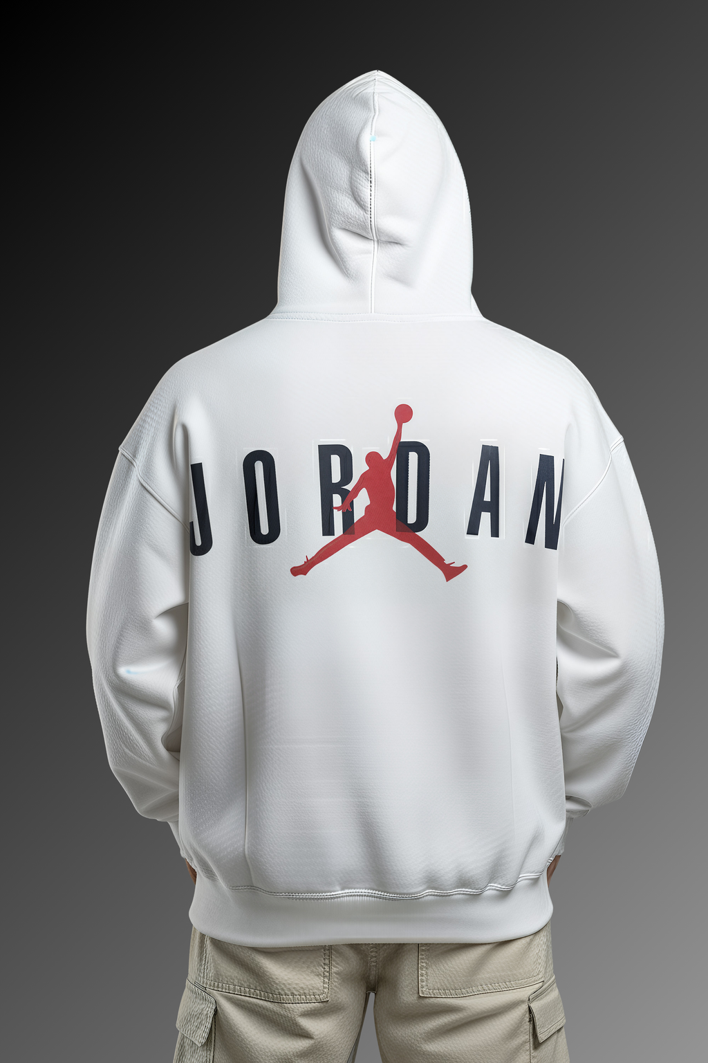Jordan Premium Oversized Hoodie  - White