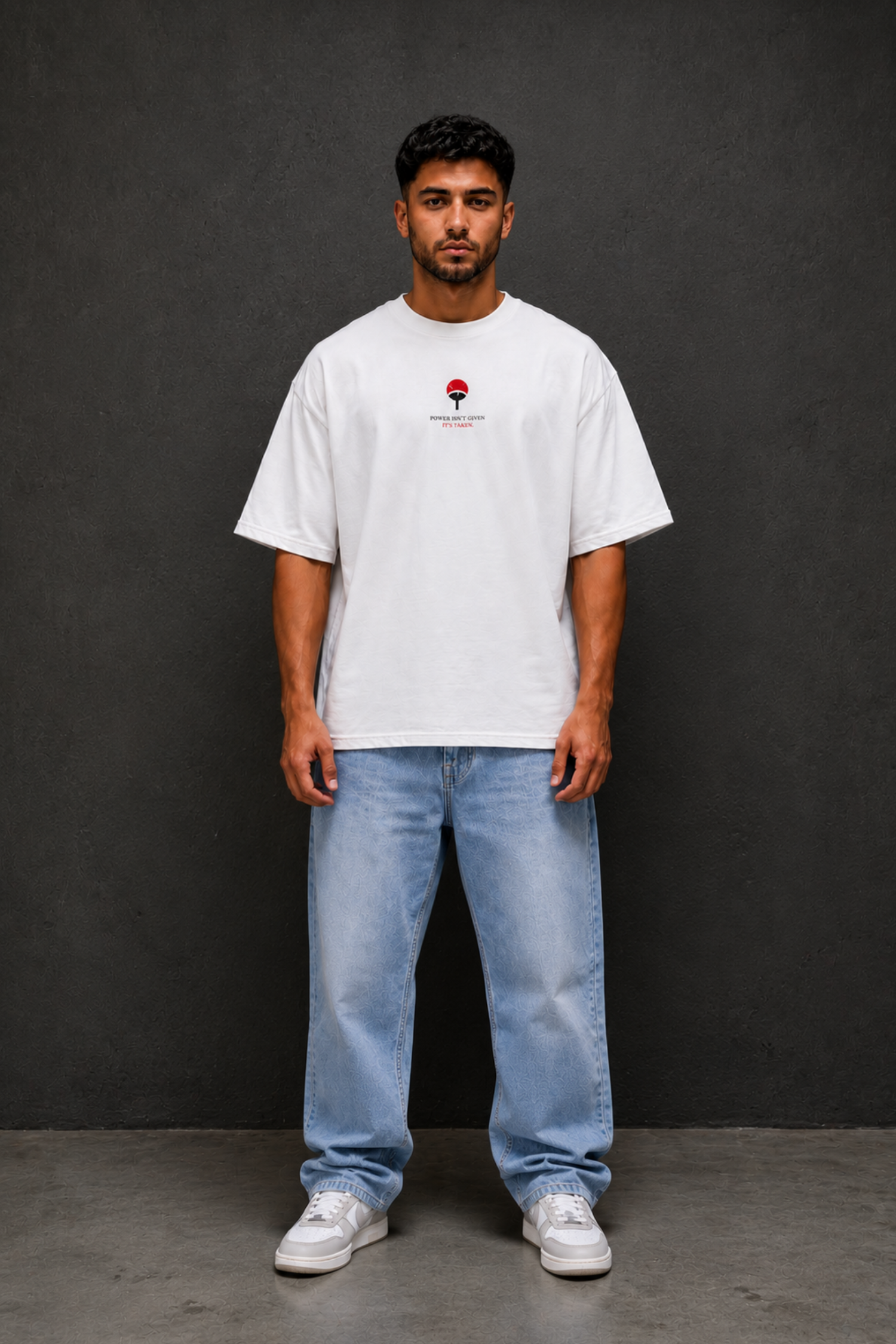 Dark Shinobi Oversized Tee - WHITE
