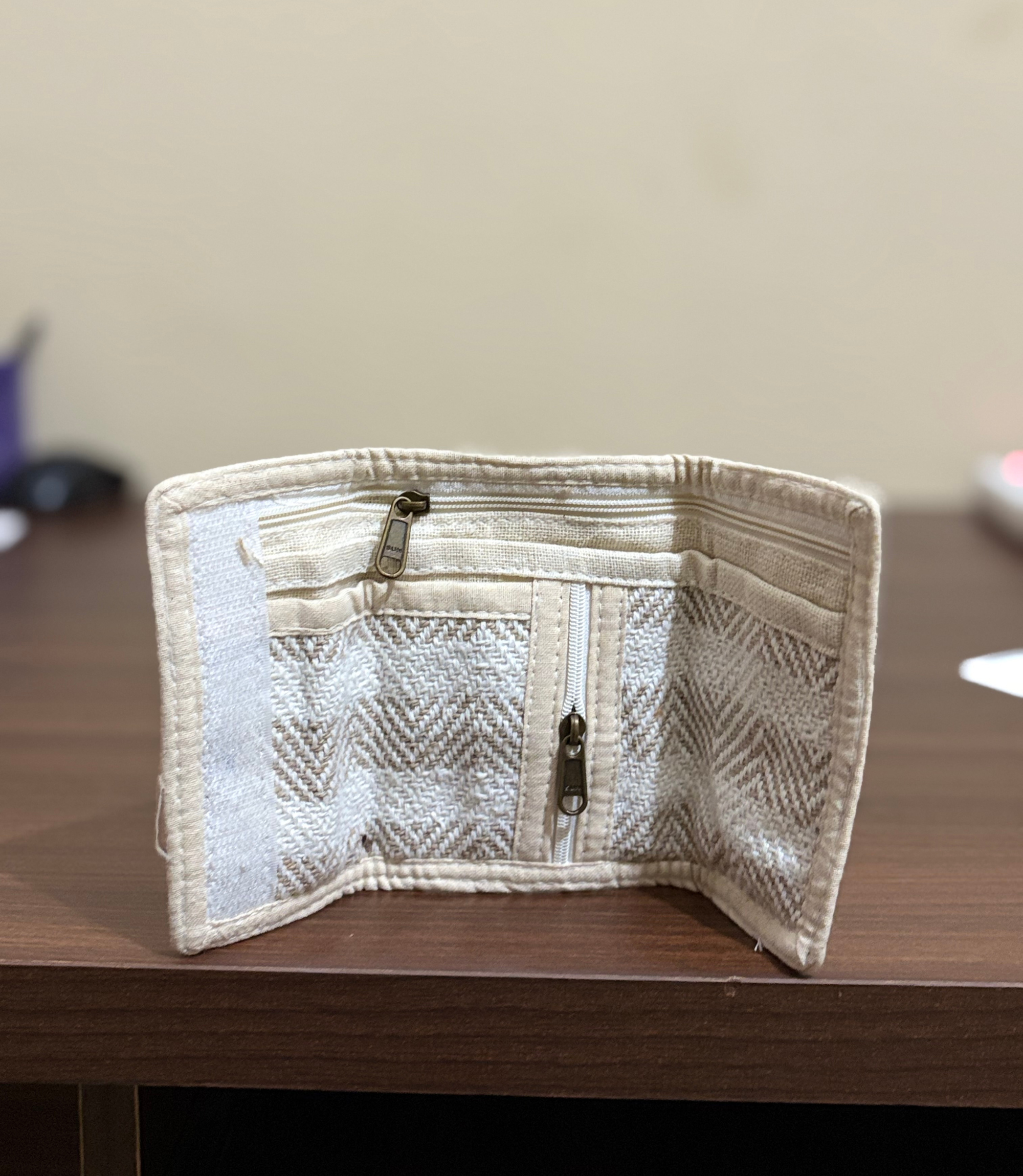 ZigZag Wallet - Cream