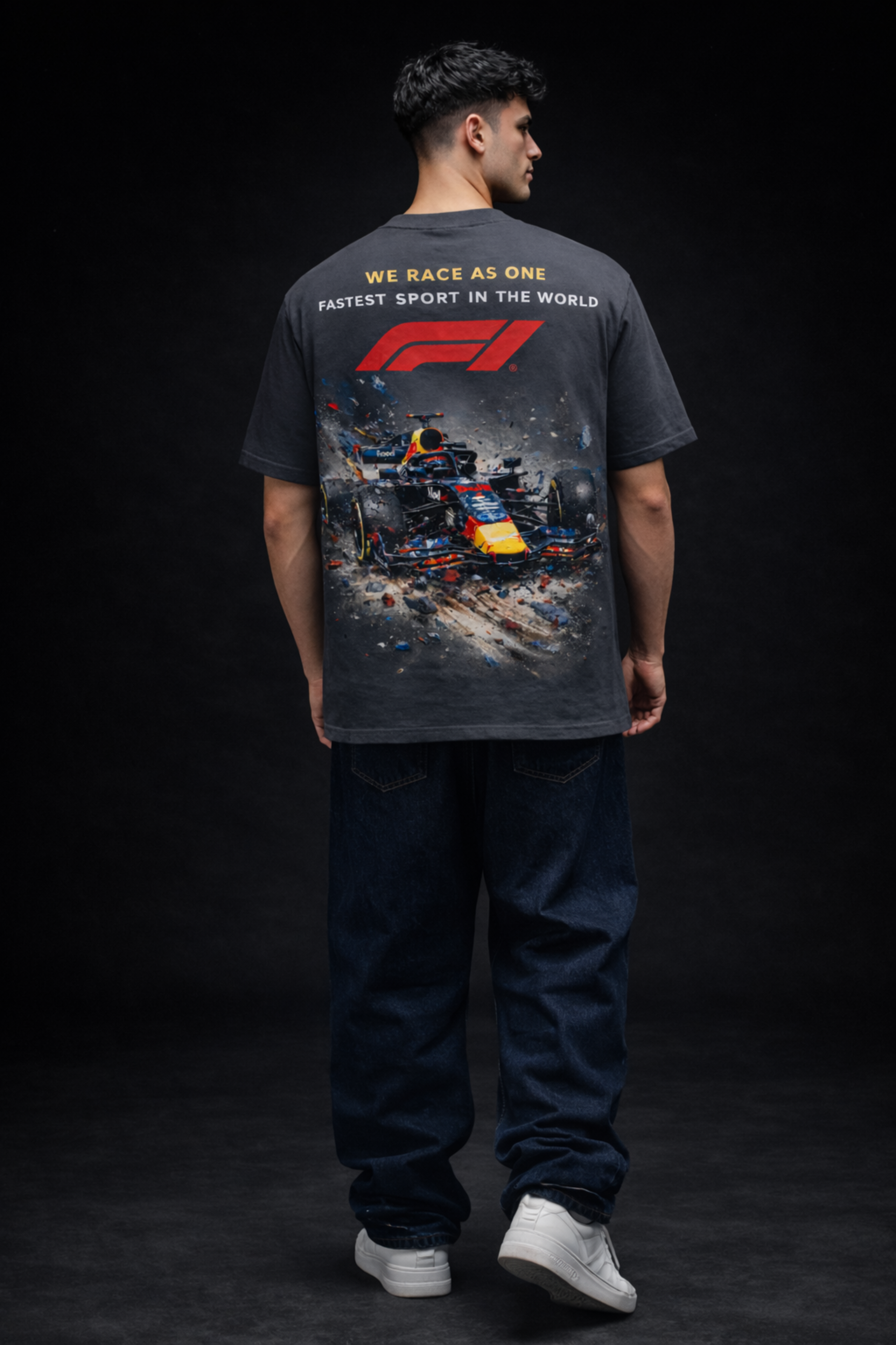 Velocity One Oversized Tee - Grey