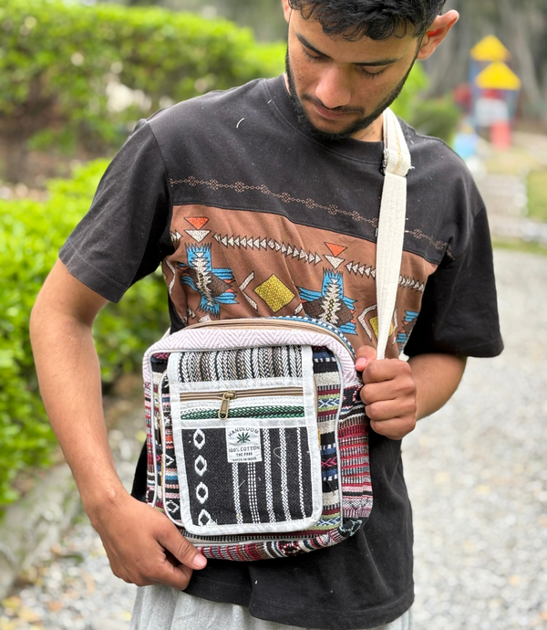 Hemp Side Bag - Black