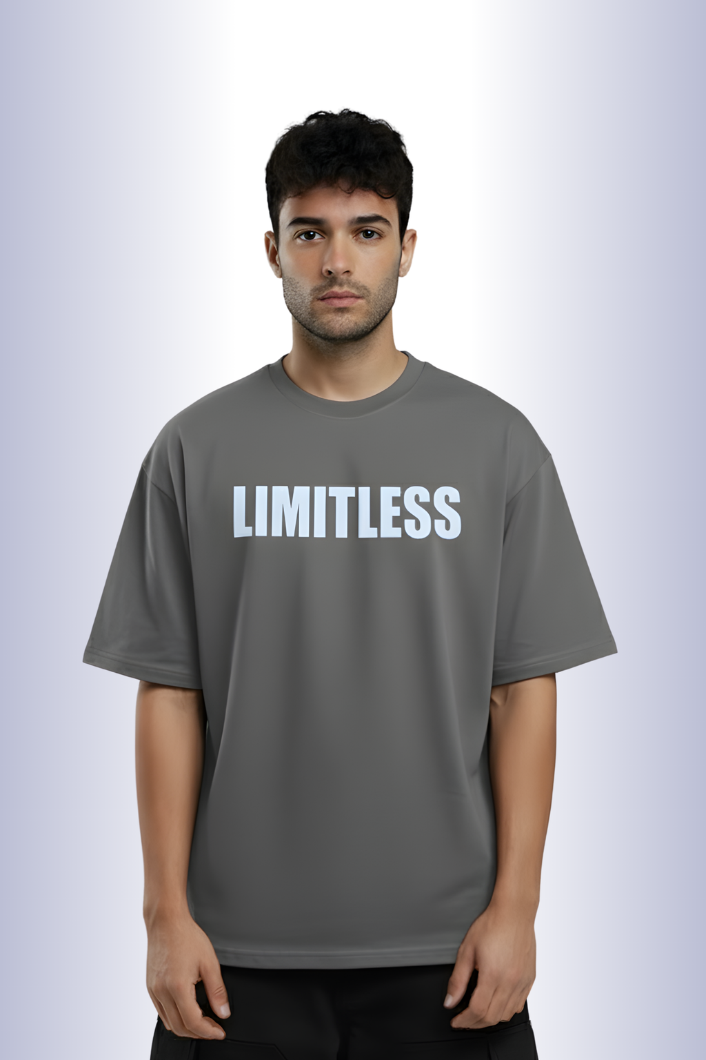 Limitless Oversized T-Shirt-Grey