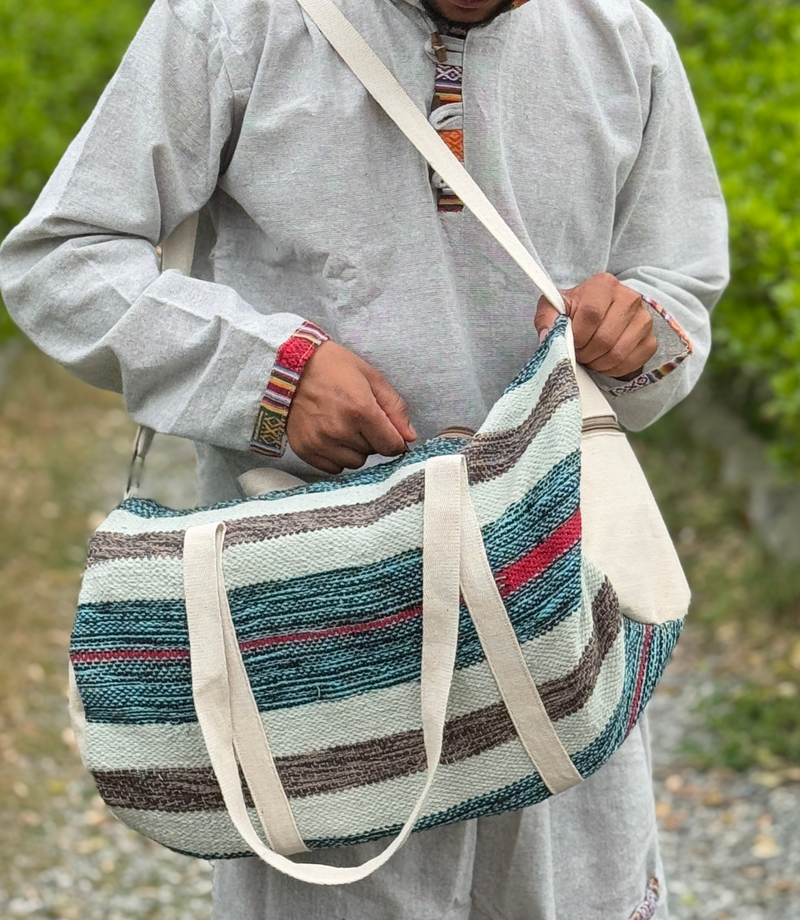 Hemp Duffle GYM Bag - Multi Pattern