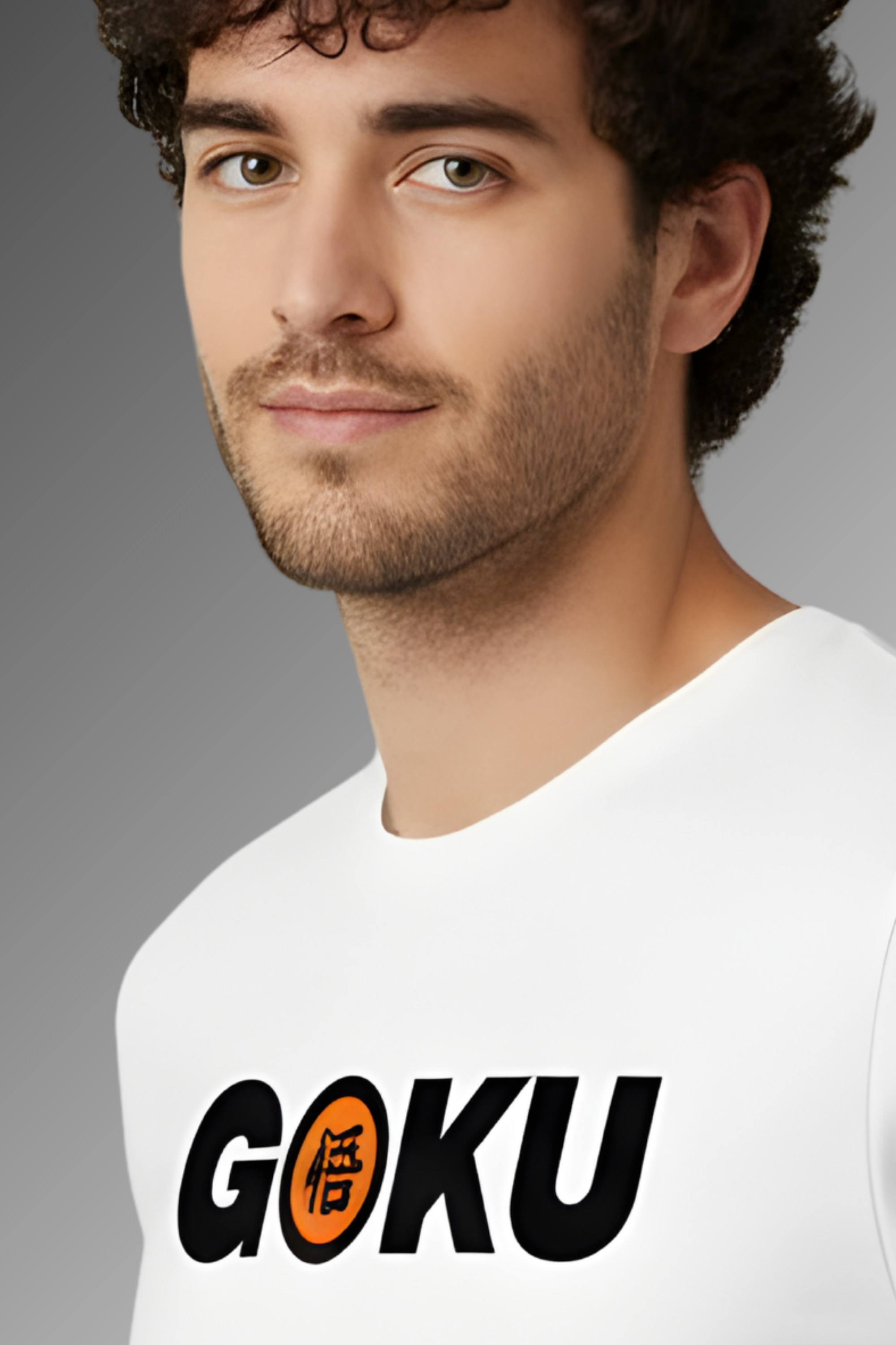 Goku Regular Fit Printed T-Shirt White