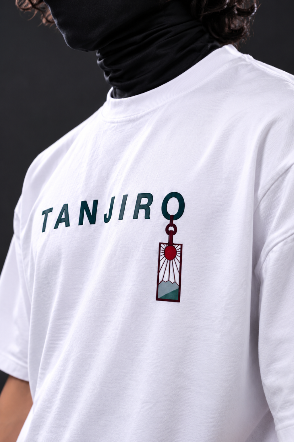 Tanjiro Water Breathing Oversized Tee – White