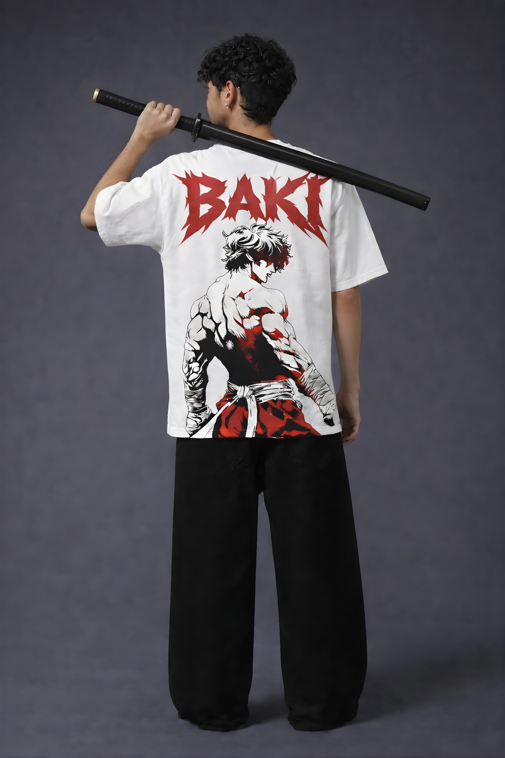 BAKI Oversized Tee - White