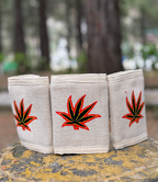 Printed Hemp Leaf Wallet