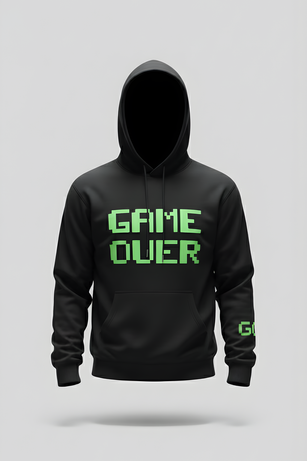 GAME OVER Unisex Regular Hoodie – BLACK