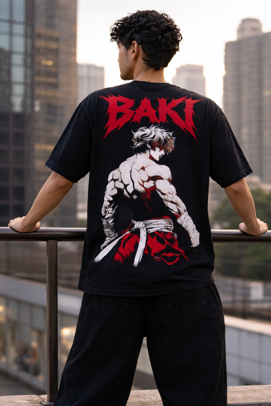 BAKI Oversized Tee - Black