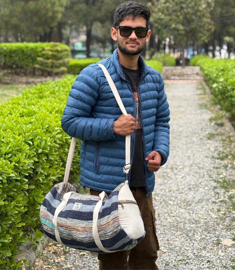 Hemp Duffle GYM Bag - Multicolor
