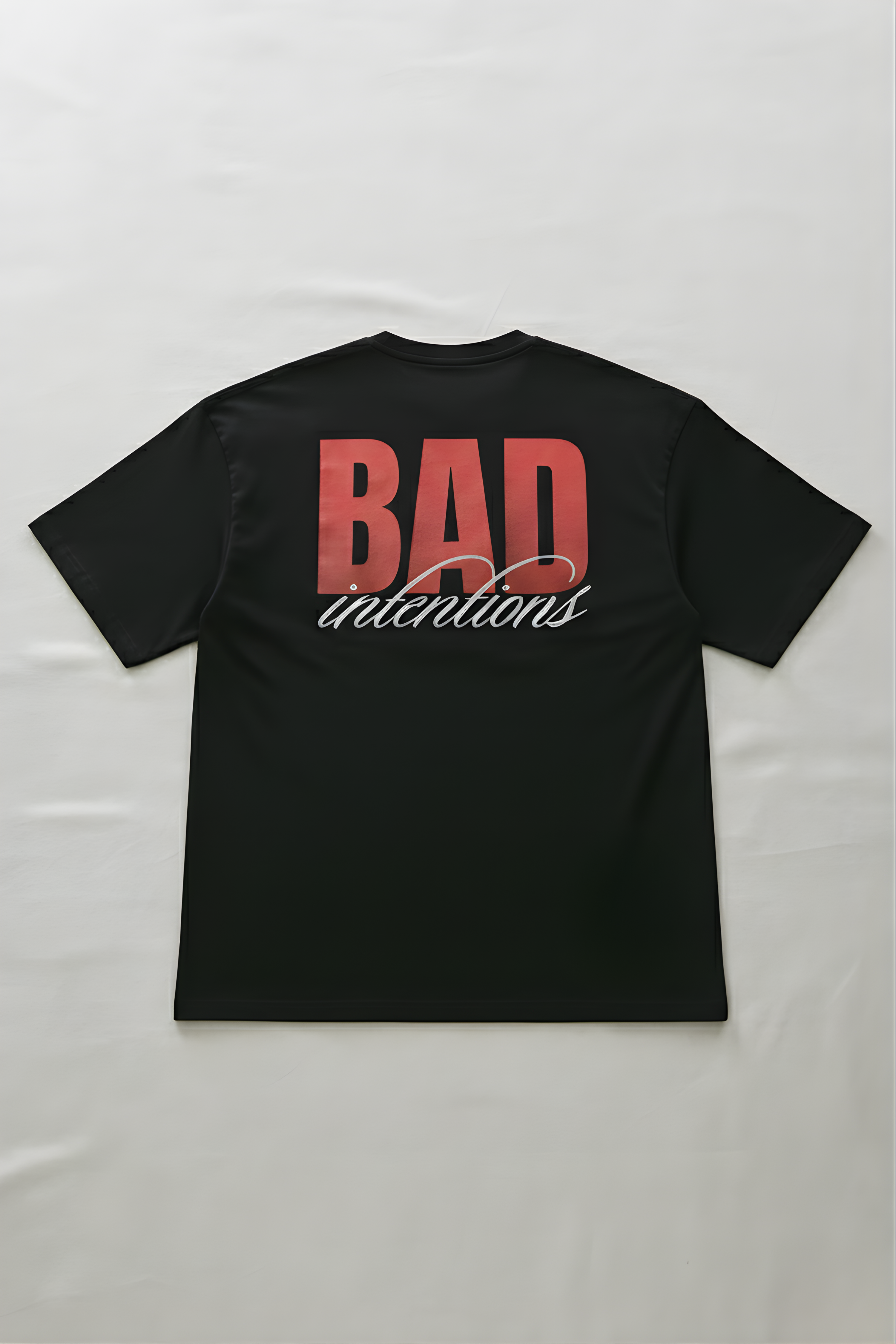 BAD Intentions Oversized Gym T-Shirt – Black