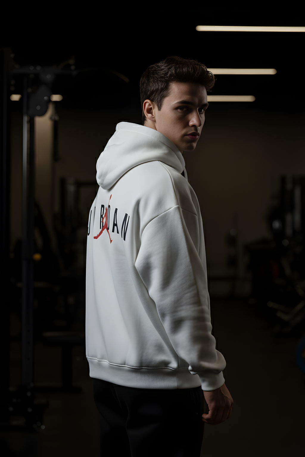 Jordan Premium Oversized Hoodie  - White