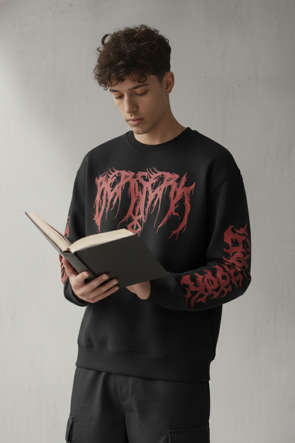 Berserk Premium Cotton Fleece Sweatshirt - Black