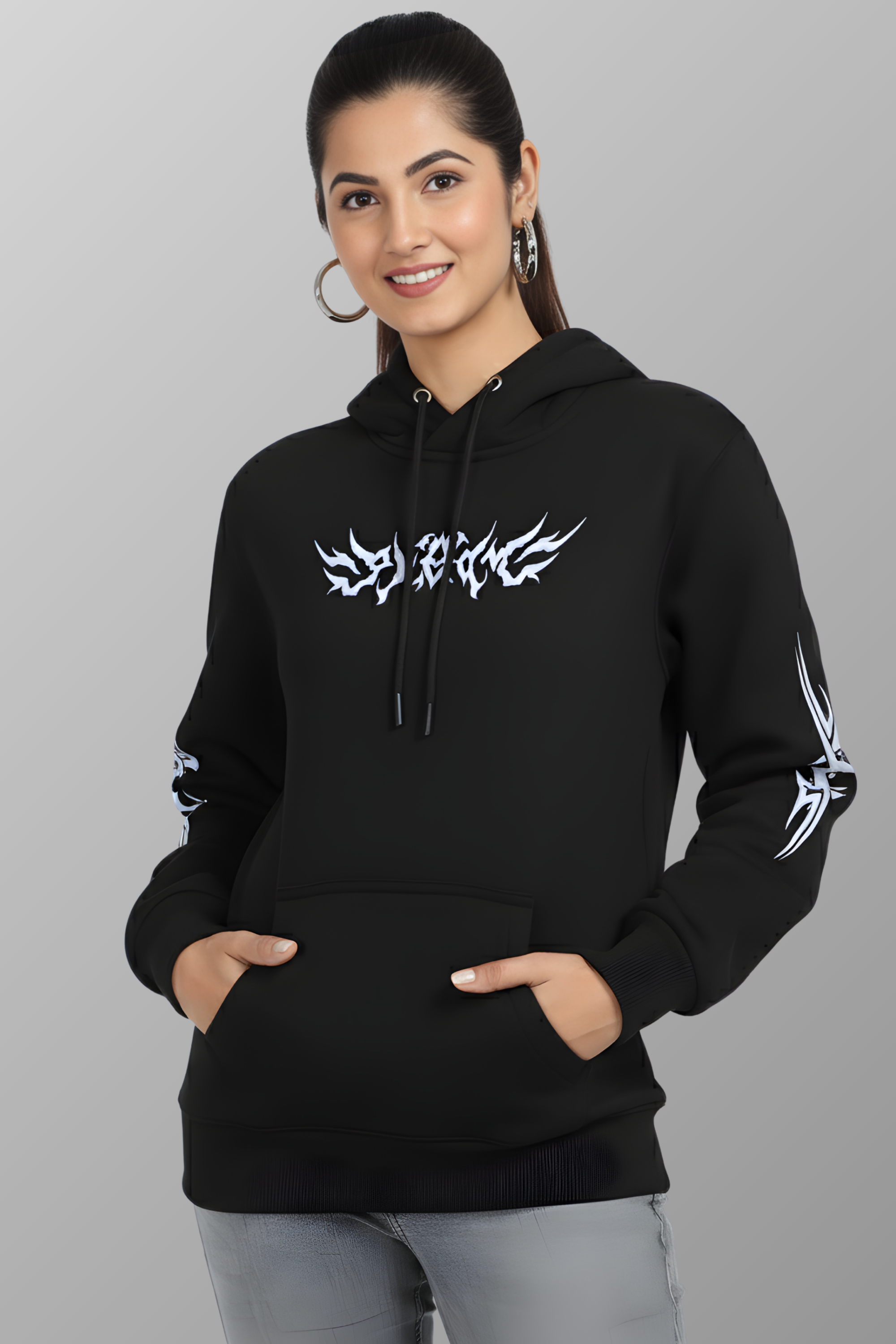 Shadow Tribe Regular Unisex Hoodie - Black