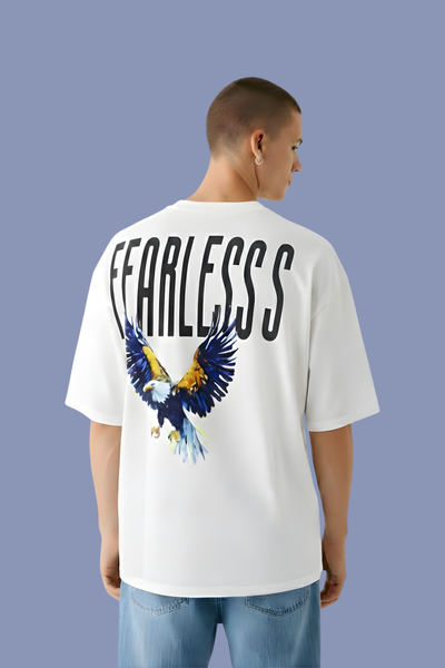 Fearless Oversized T-Shirt-White