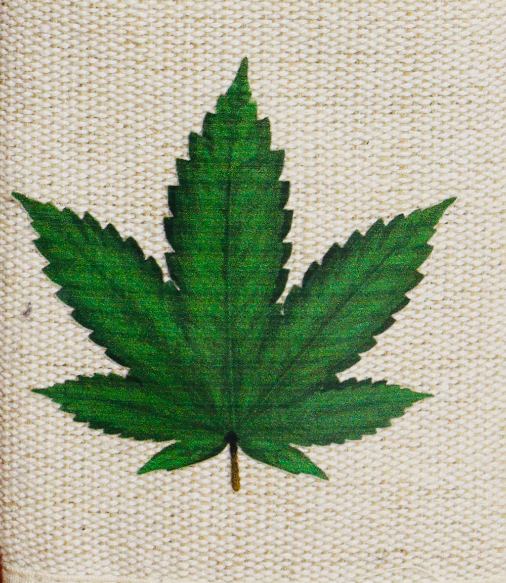 Green Hemp Leaf Wallet