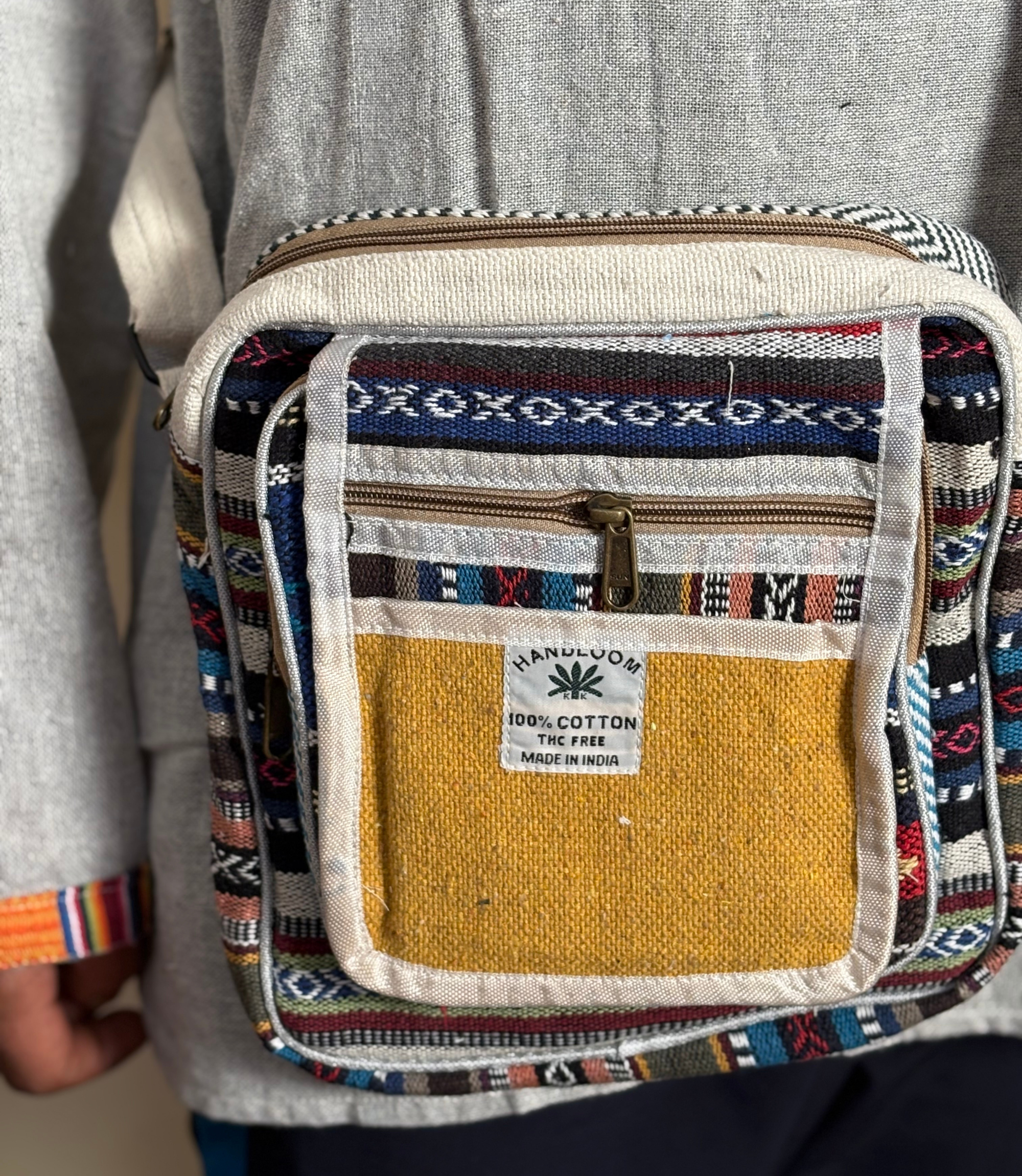 Hemp Side Bag - Yellow