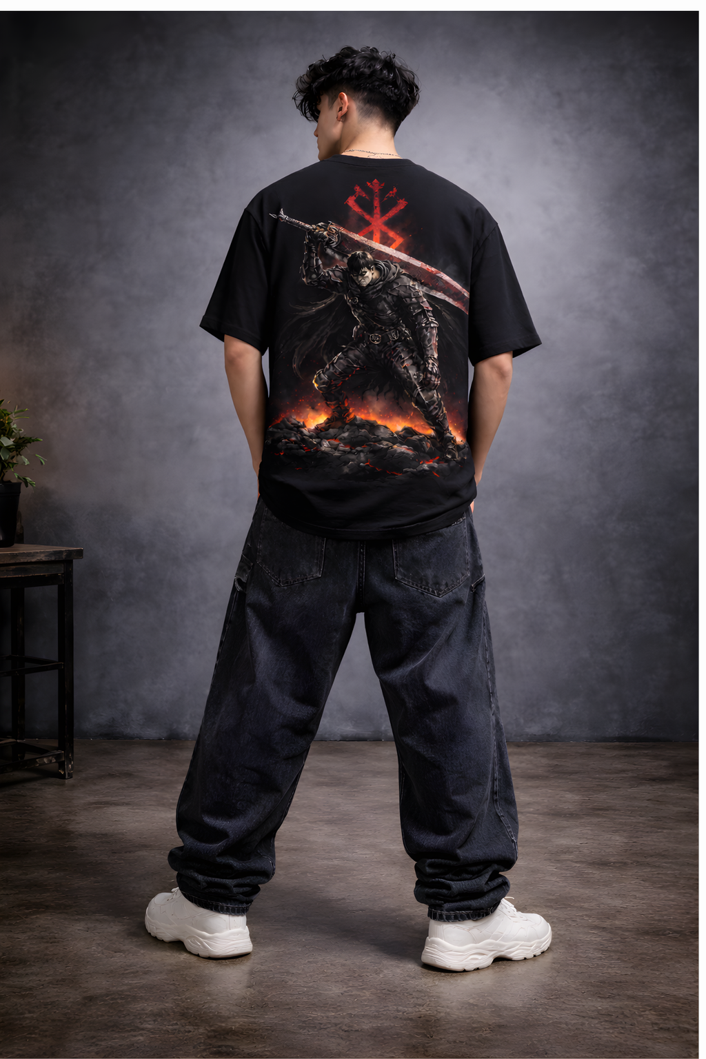 Warrior Berserk Oversized Tee - Black