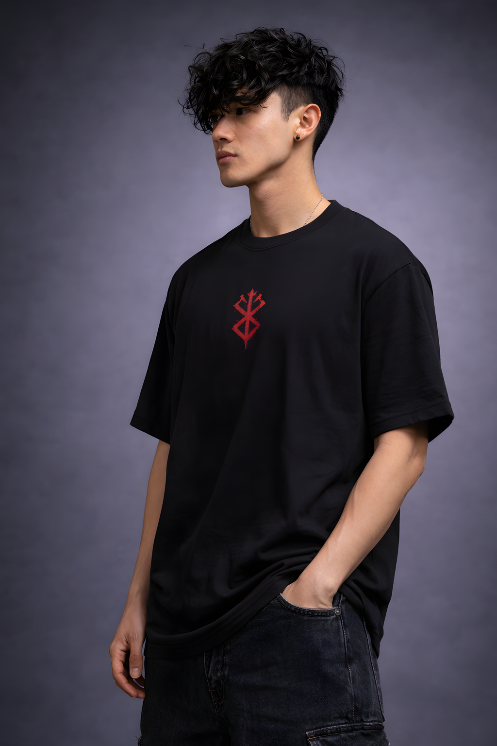 Warrior Berserk Oversized Tee - Black