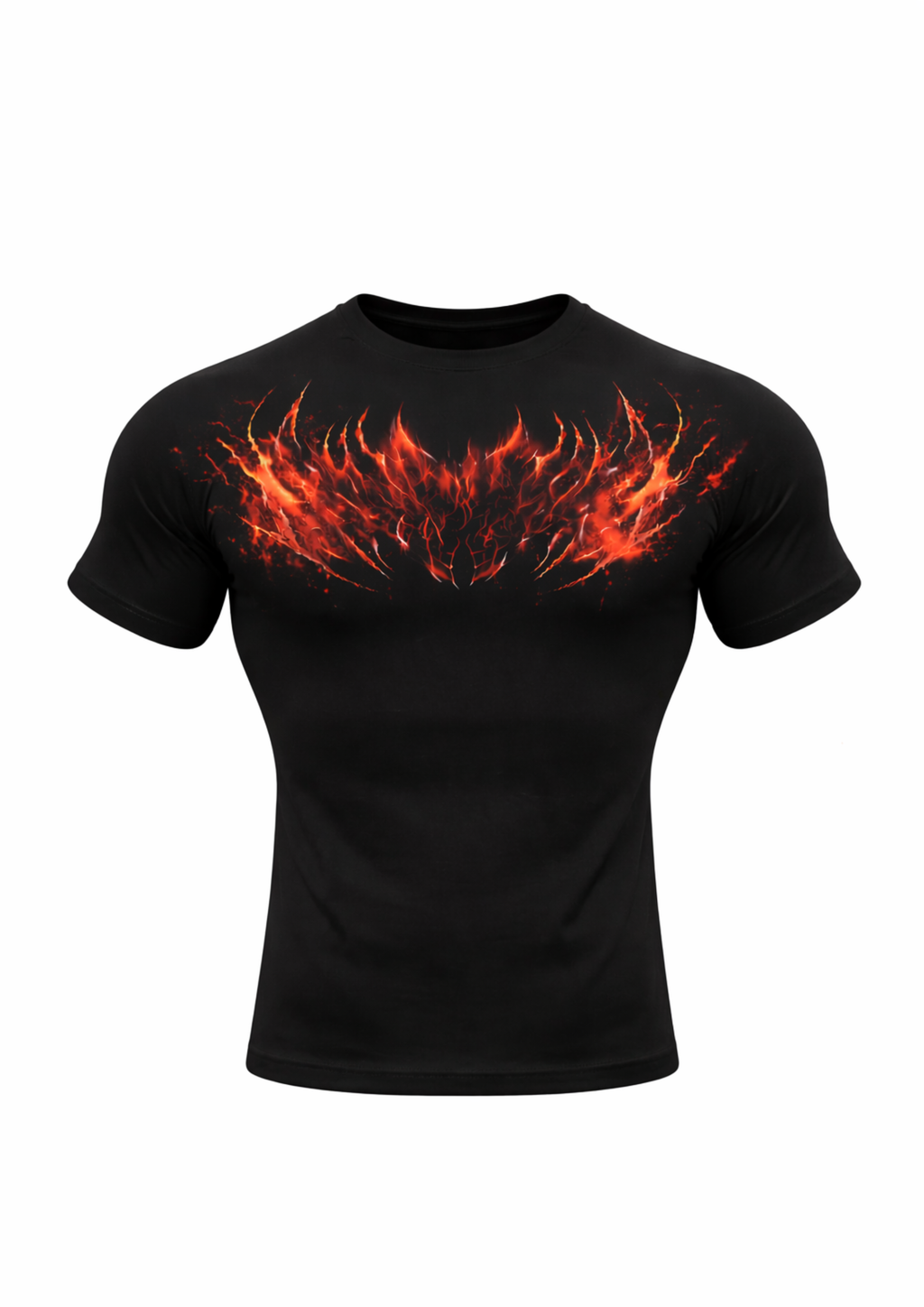 INFERNO Compression Half Sleeve T-Shirt – Black