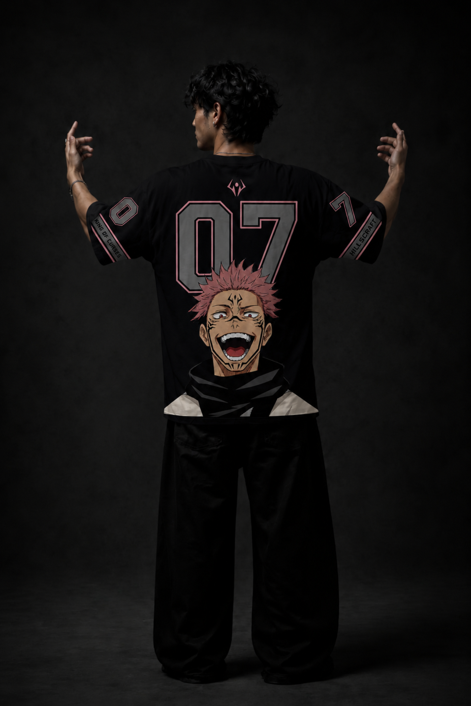 CURSED GOD 07 Oversized Tee – Black