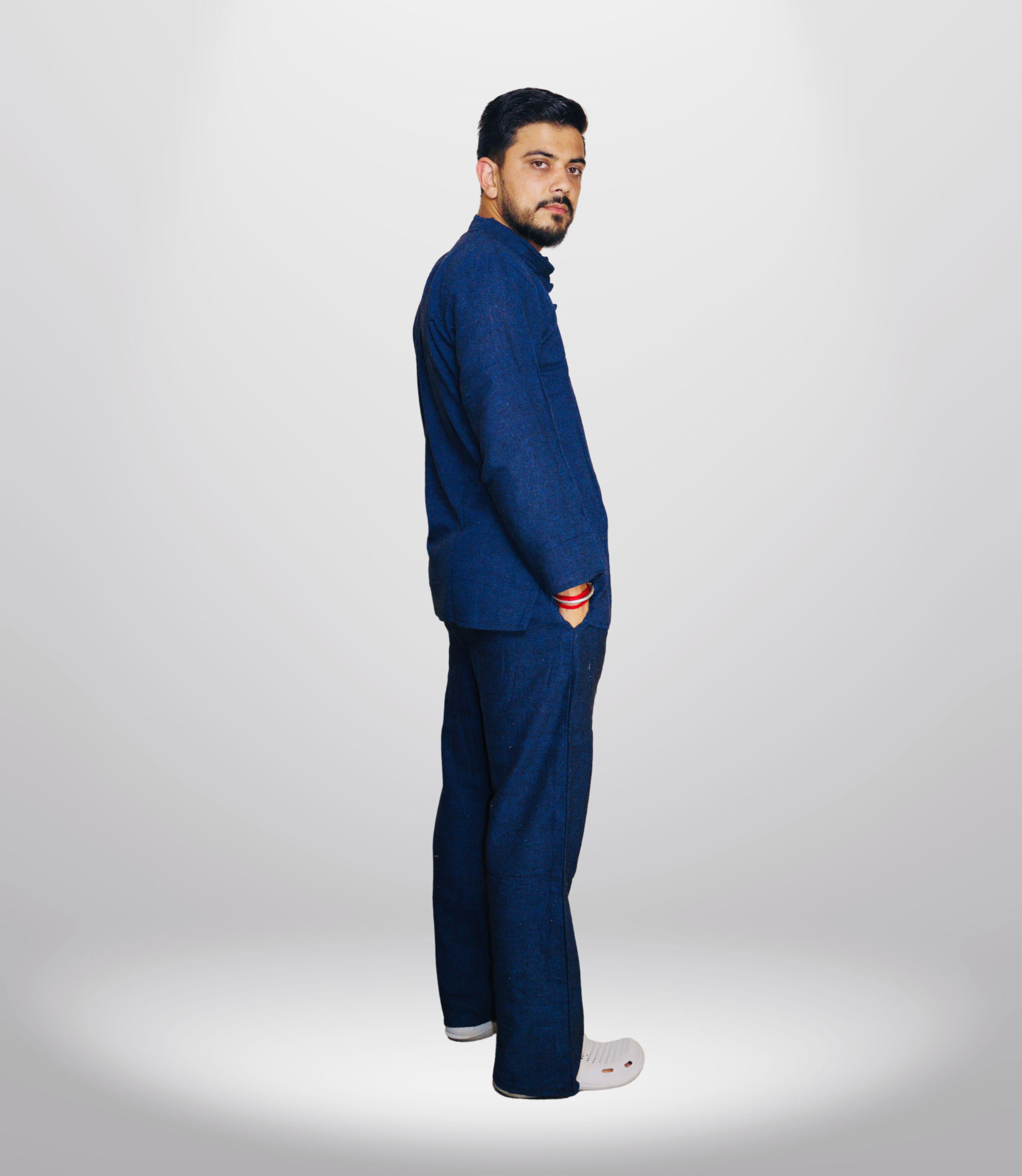 7 CHAKRA KURTA PAJAMA SET - BLUE