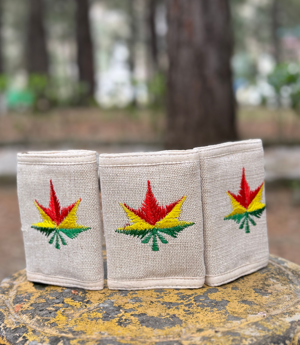 Embro Hemp Leaf Wallet - Tri Color
