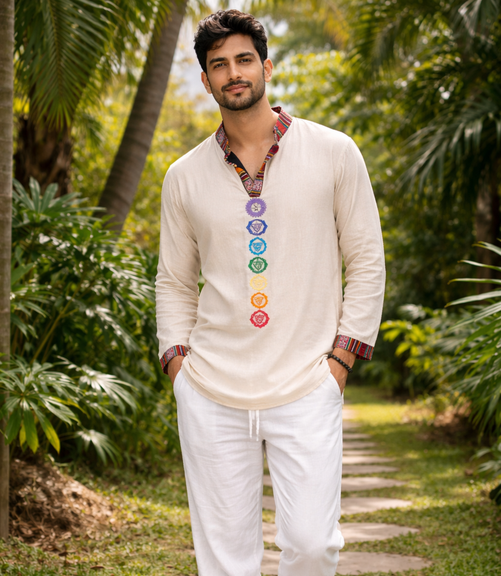 7 Chakara Kurta - BEIGE