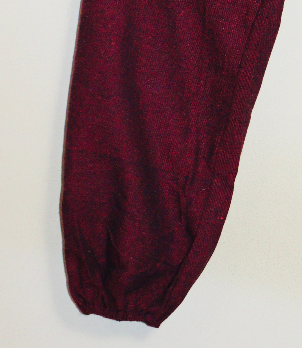 Ethnic Cotton Pajama - Maroon-Unisex