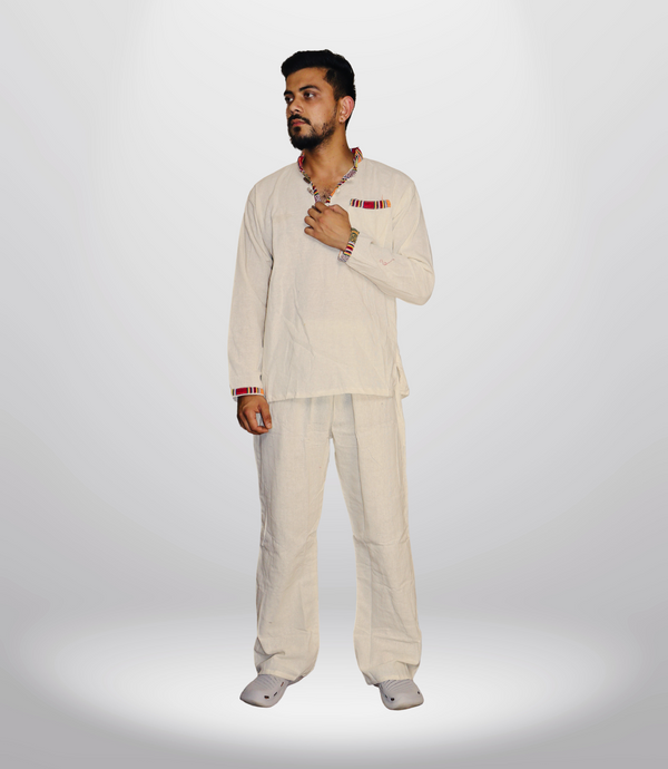 Summer Cotton Kurta - Pajama Plain