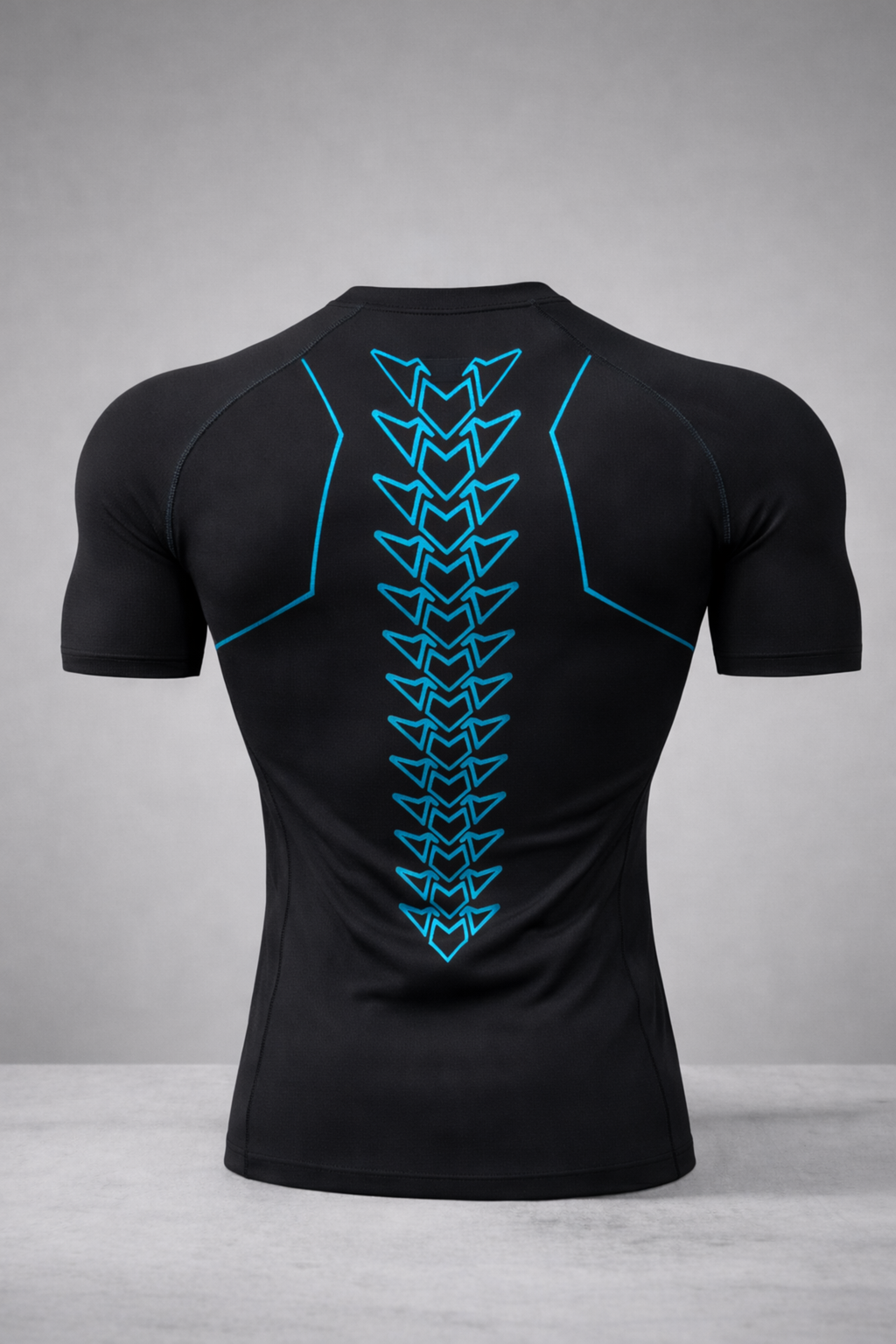 KAIJU no. 8 Compression Half Sleeve T-Shirt – Black