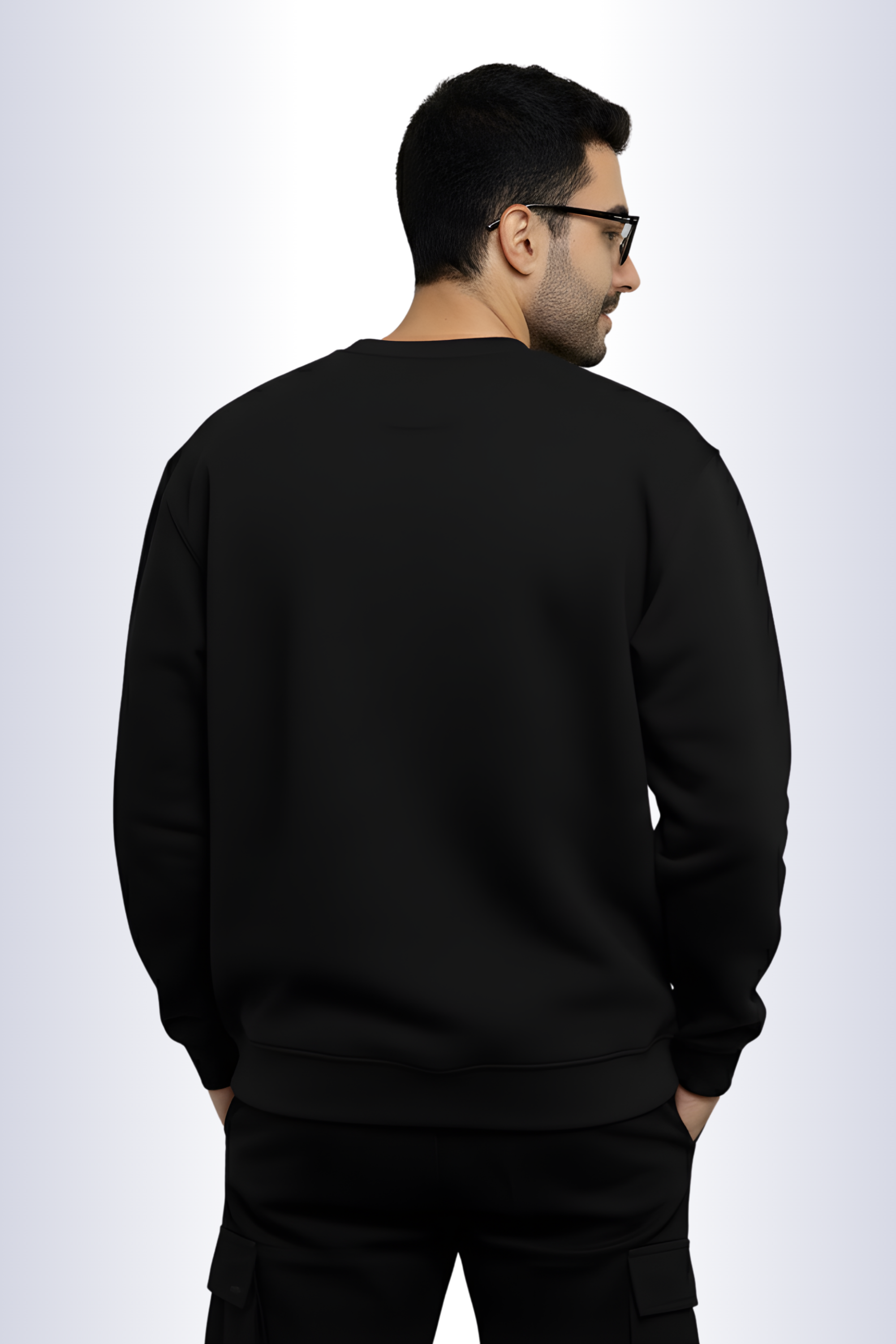 Dark Regular Sweatshirt-Black