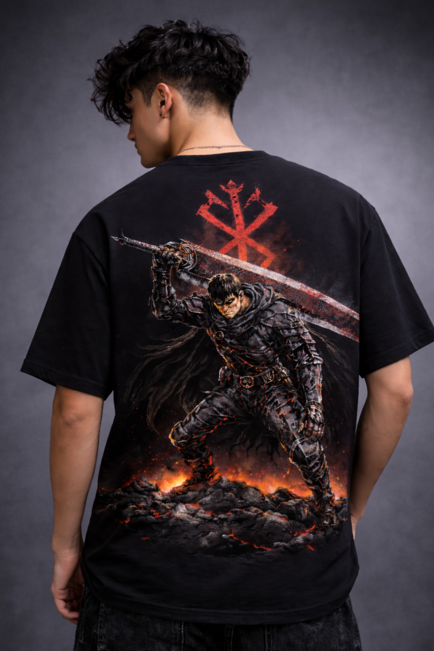 Warrior Berserk Oversized Tee - Black