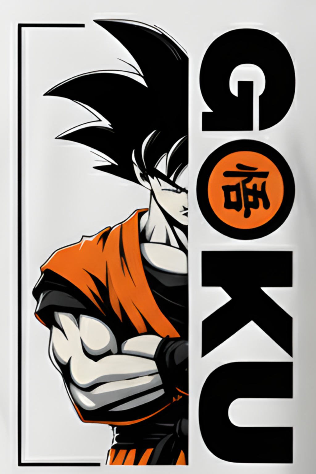 Goku Regular Fit Printed T-Shirt White