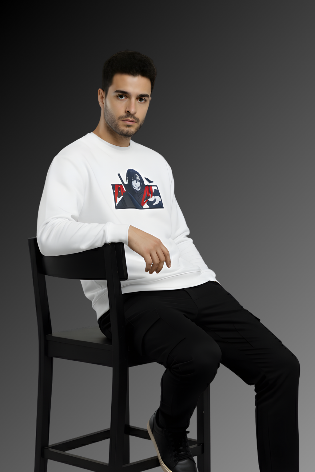 Itachi Regular Sweatshirt-White
