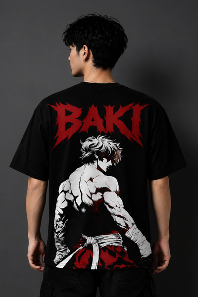 BAKI Oversized Tee - Black