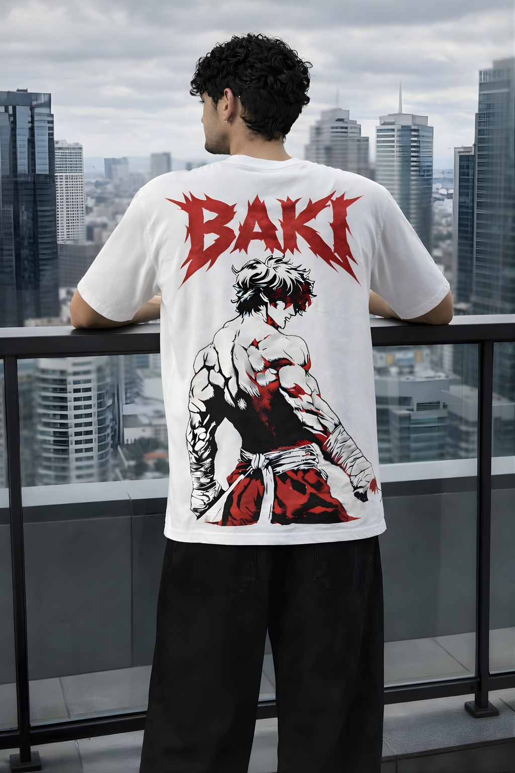 BAKI Oversized Tee - White