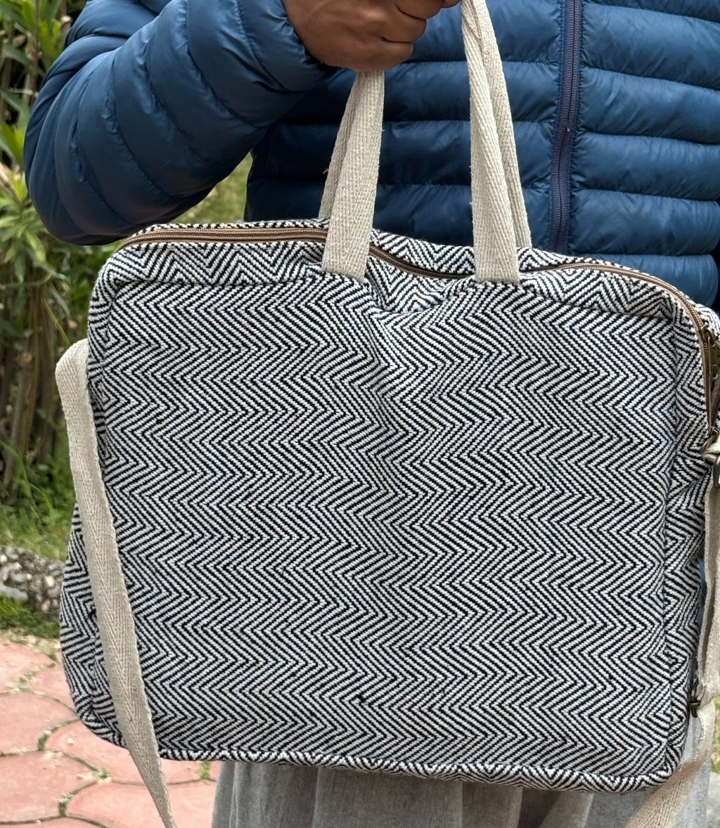 Hemp Laptop Bag - Multicolor